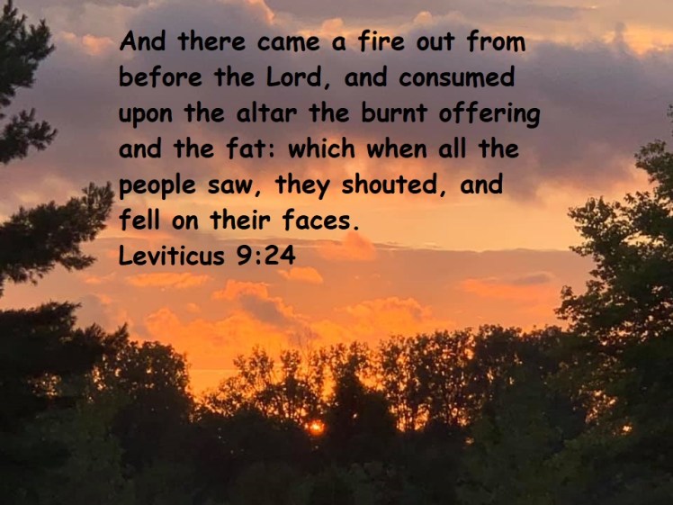 Leviticus 9 24 Sunset