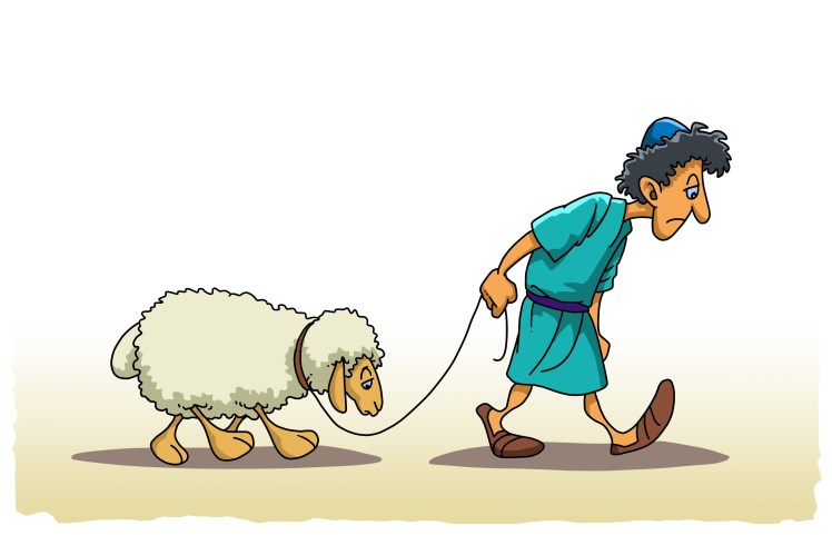 The sinner and a lamb